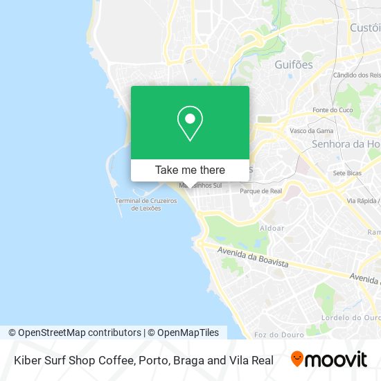 Kiber Surf Shop Coffee map