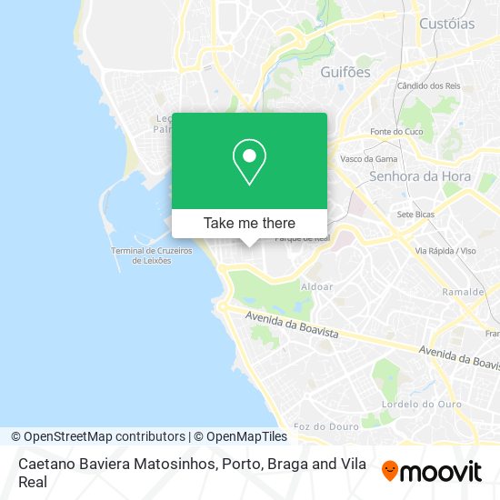 Caetano Baviera Matosinhos map