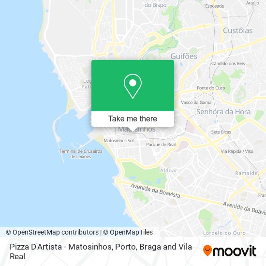 Pizza D'Artista - Matosinhos map