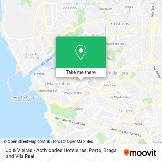 Jb & Vieiras - Actividades Hoteleiras map