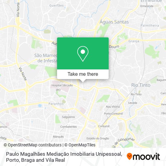 Paulo Magalhães Mediação Imobiliaria Unipessoal map