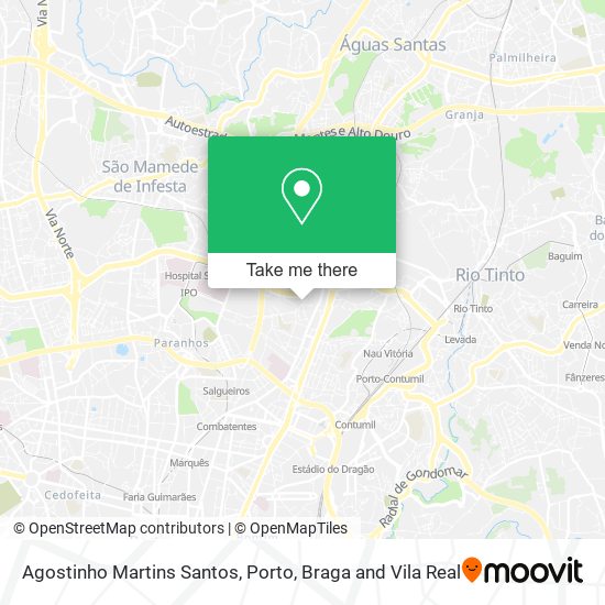 Agostinho Martins Santos map