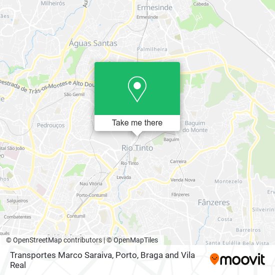 Transportes Marco Saraiva map