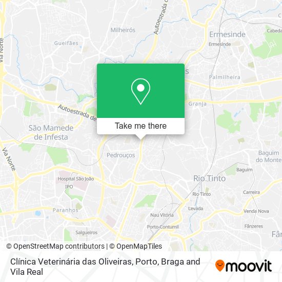 Clínica Veterinária das Oliveiras map