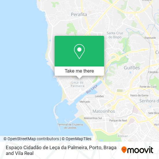 Espaço Cidadão de Leça da Palmeira map