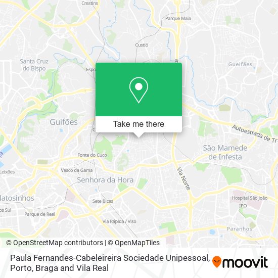 Paula Fernandes-Cabeleireira Sociedade Unipessoal mapa