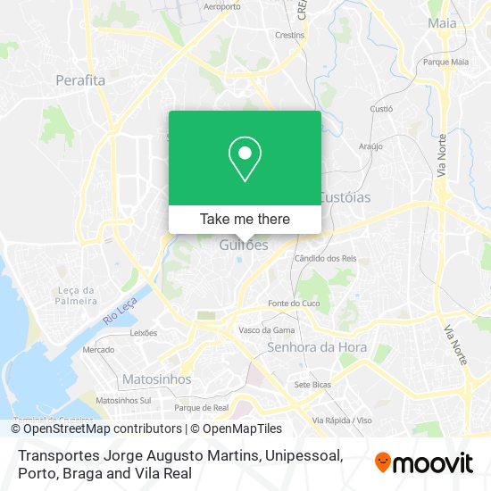 Transportes Jorge Augusto Martins, Unipessoal map