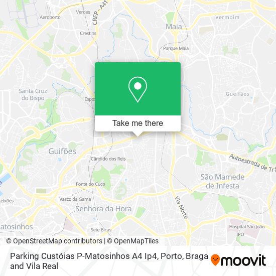 Parking Custóias P-Matosinhos A4 Ip4 map