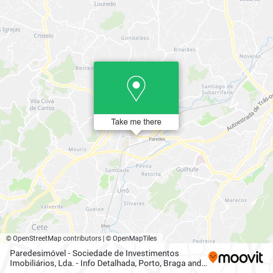 Paredesimóvel - Sociedade de Investimentos Imobiliários, Lda. - Info Detalhada map