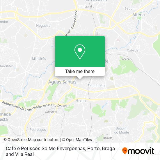 Café e Petiscos Só Me Envergonhas map