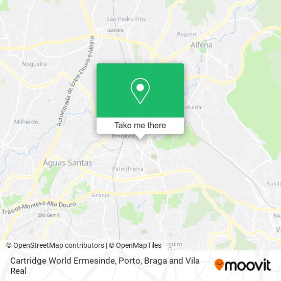 Cartridge World Ermesinde mapa