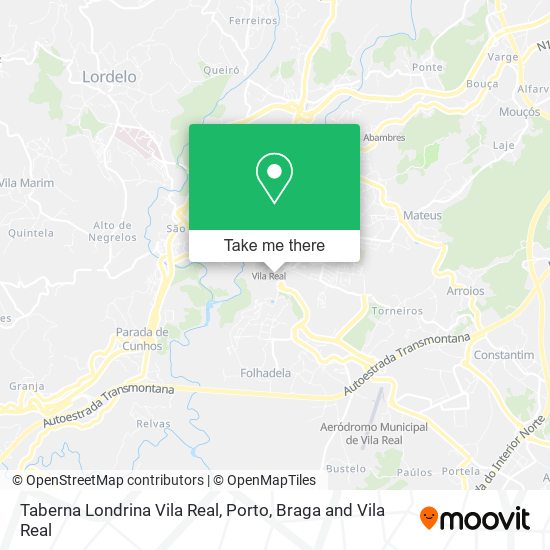 Taberna Londrina Vila Real map