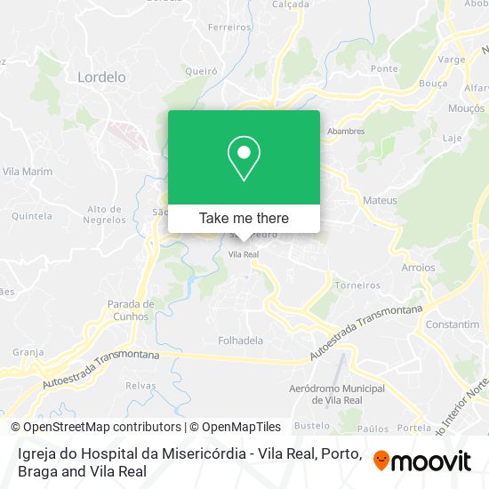 Igreja do Hospital da Misericórdia - Vila Real map