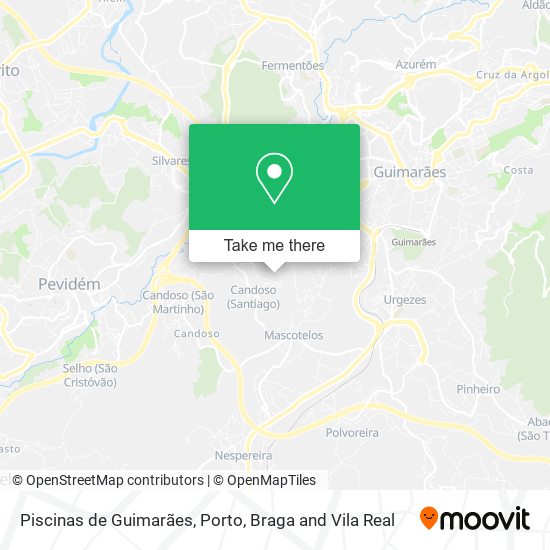 Piscinas de Guimarães map