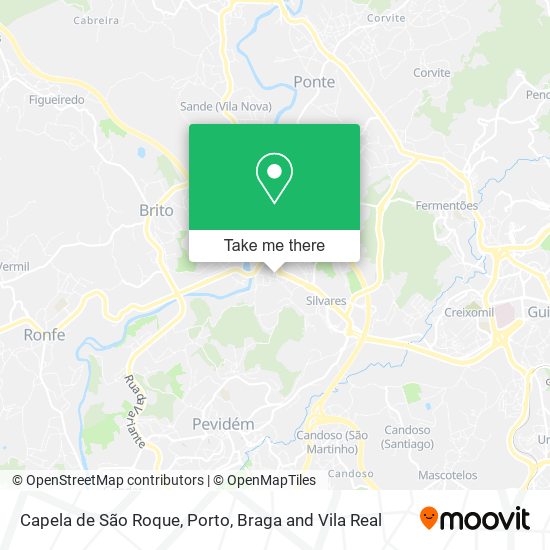 Capela de São Roque mapa