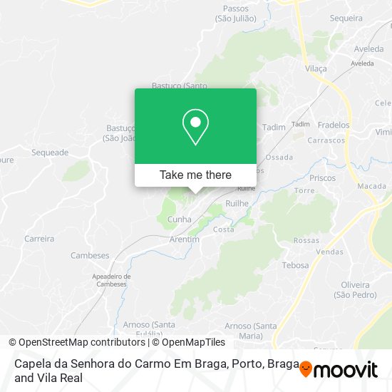 Capela da Senhora do Carmo Em Braga map