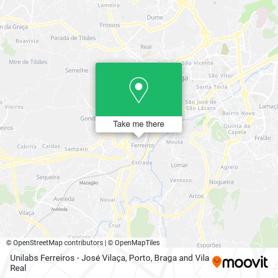 Unilabs Ferreiros - José Vilaça map