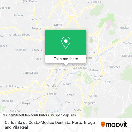 Carlos Sá da Costa-Médico Dentista map