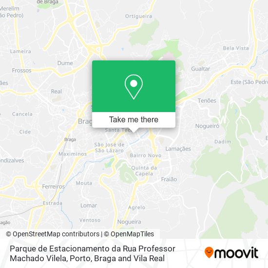 Parque de Estacionamento da Rua Professor Machado Vilela map