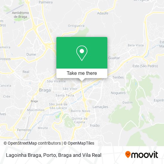 Lagoinha Braga map