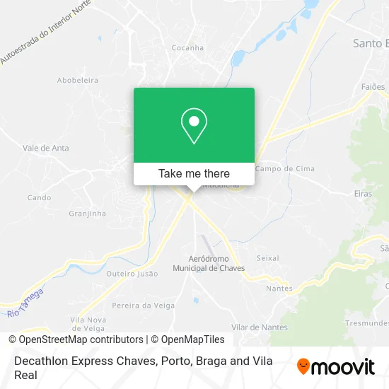 Decathlon Express Chaves map