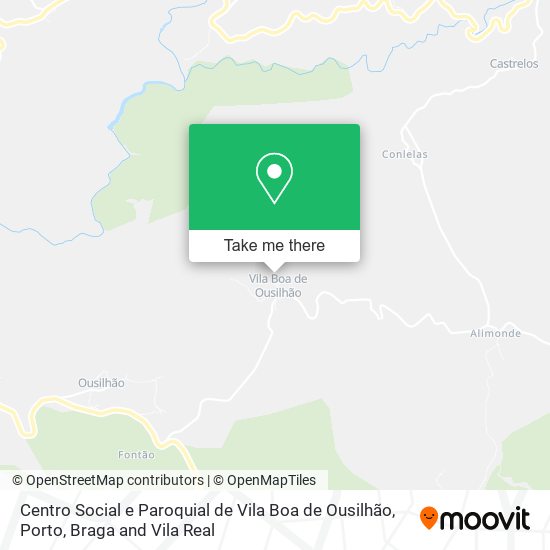 Centro Social e Paroquial de Vila Boa de Ousilhão map