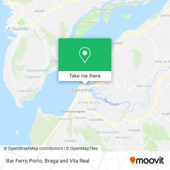 Bar Ferry map