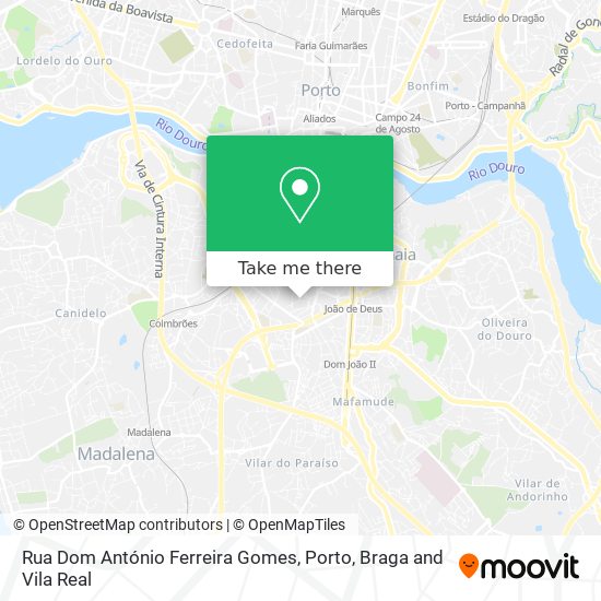 Rua Dom António Ferreira Gomes mapa