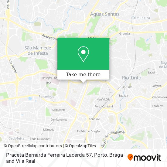 Praceta Bernarda Ferreira Lacerda 57 mapa