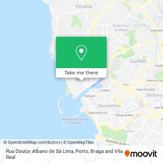 Rua Doutor Albano de Sá Lima mapa