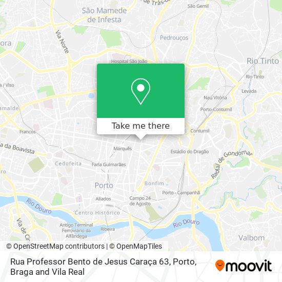 Rua Professor Bento de Jesus Caraça 63 map