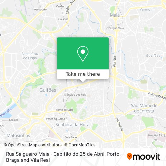 Rua Salgueiro Maia - Capitão do 25 de Abril mapa