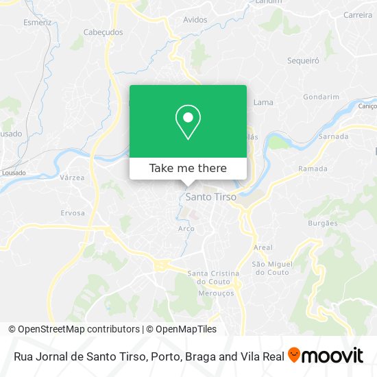 Rua Jornal de Santo Tirso map