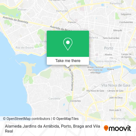 Alameda Jardins da Arrábida map
