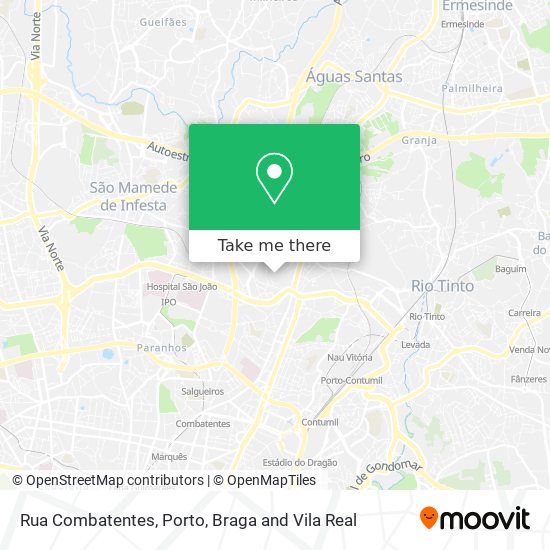 Rua Combatentes map