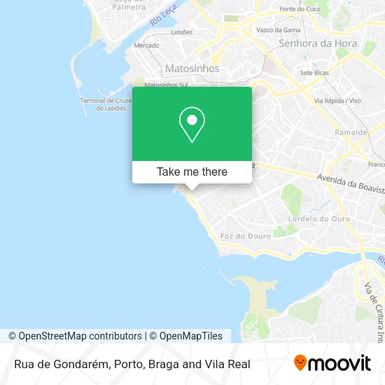 Rua de Gondarém map