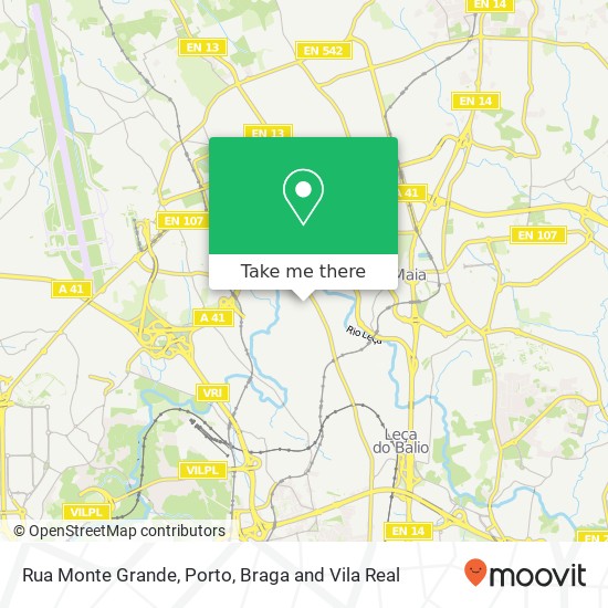 Rua Monte Grande map