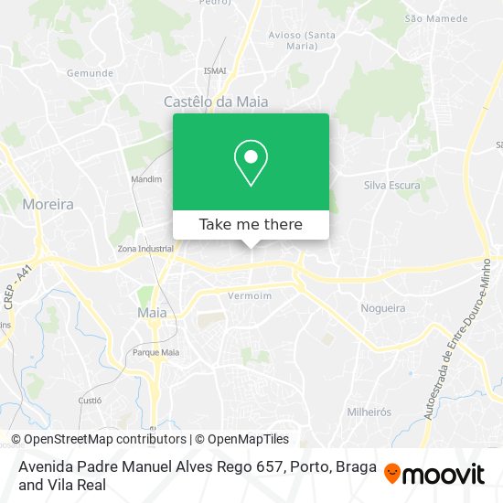 Avenida Padre Manuel Alves Rego 657 map