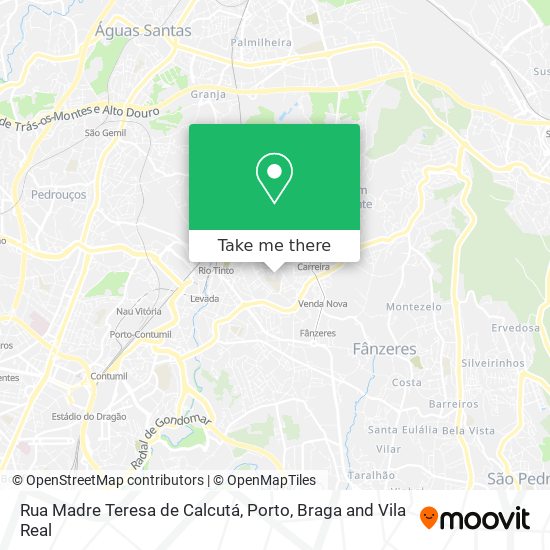 Rua Madre Teresa de Calcutá map