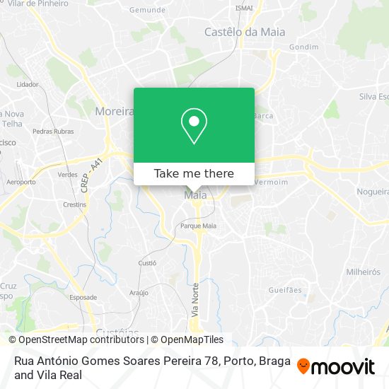 Rua António Gomes Soares Pereira 78 map