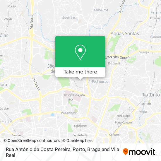 Rua António da Costa Pereira map