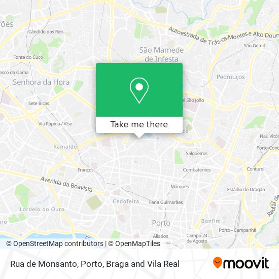 Rua de Monsanto map