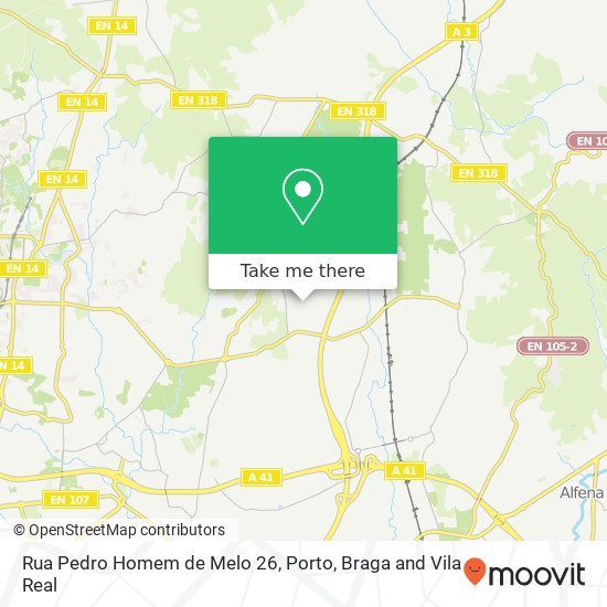 Rua Pedro Homem de Melo 26 mapa