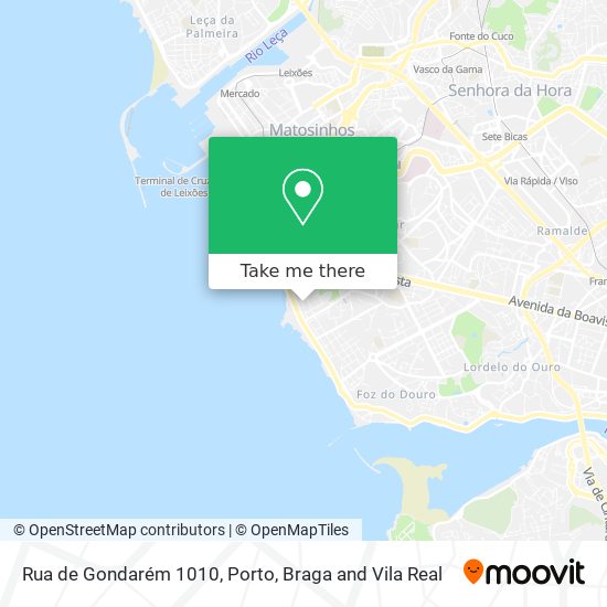 Rua de Gondarém 1010 map
