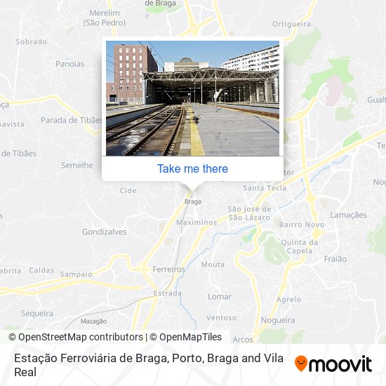 Estação Ferroviária de Braga map