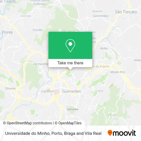 Universidade do Minho map