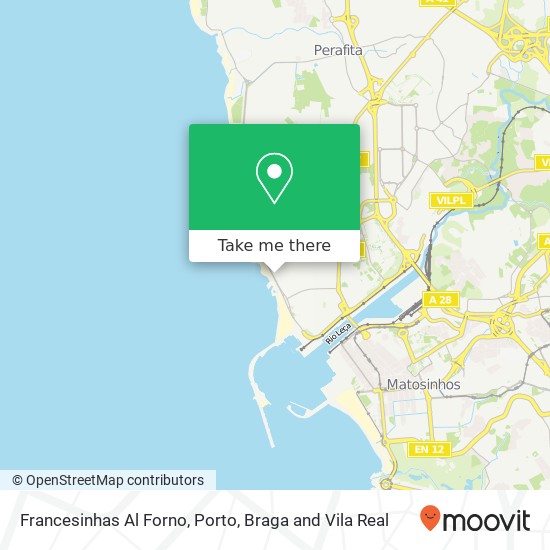 Francesinhas Al Forno map