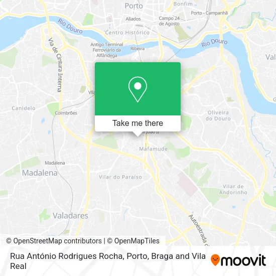 Rua António Rodrigues Rocha map