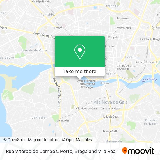 Rua Viterbo de Campos mapa