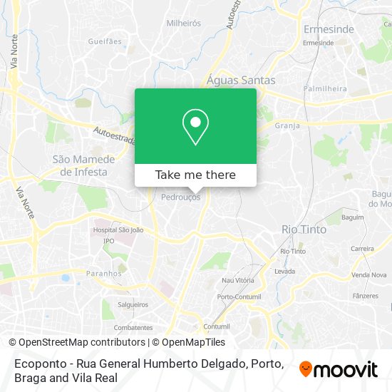 Ecoponto - Rua General Humberto Delgado map